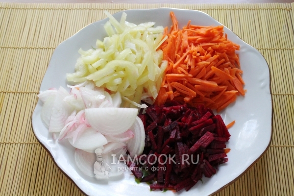 Измельчить овощи