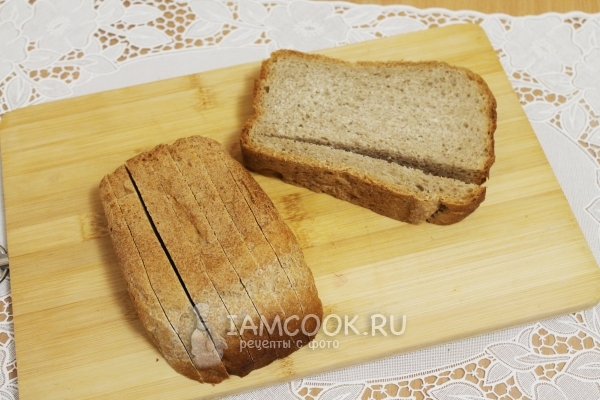 Порезать хлеб на полоски