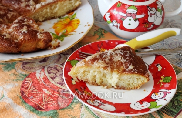 Готовый Tarte au sucre (сахарный пирог)