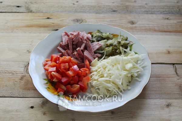 Порезать необходимые ингредиенты