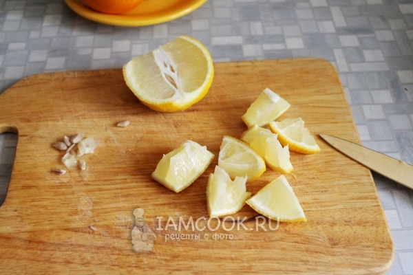 Порезать лимон