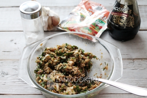 Размешать начинку