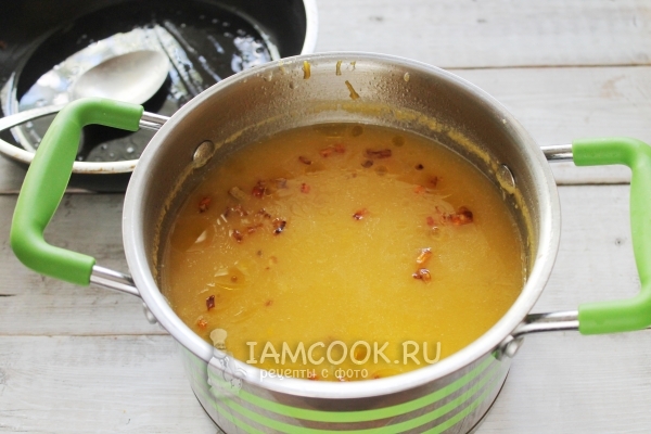 Положить зажарку