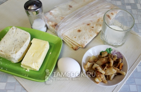 Ингредиенты для ёки с жареным картофелем