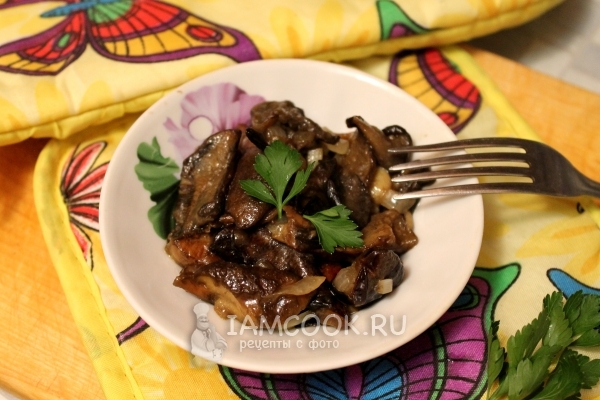 Жареные подосиновики