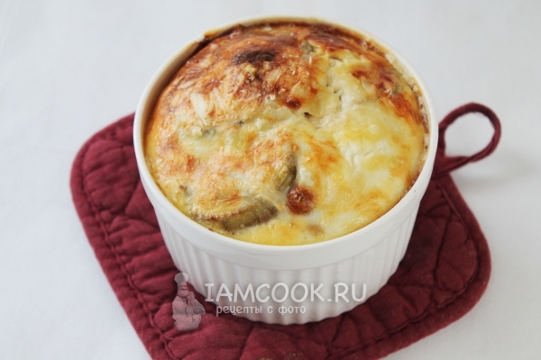 Готовая баклажанная запеканка с мясным фаршем