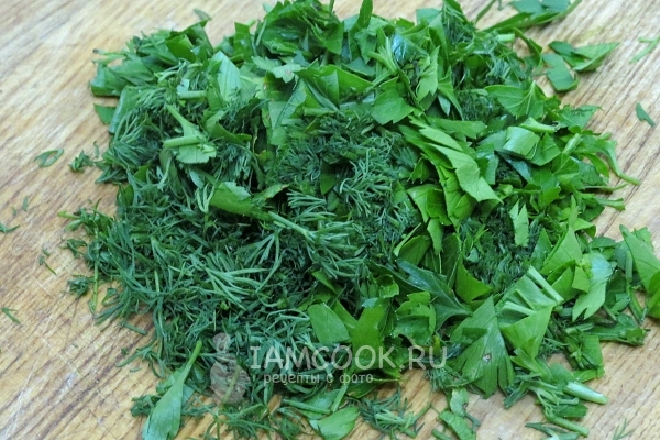 Порезать зелень