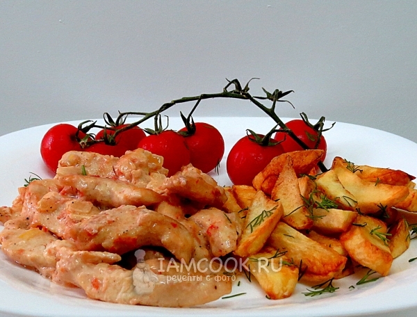 Рецепт бефстроганов из куриной грудки