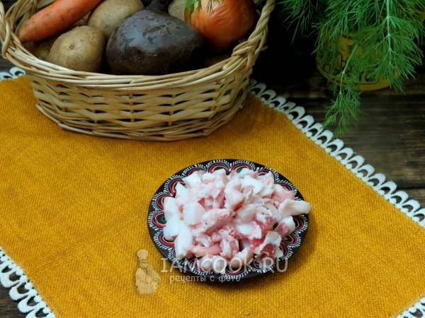 Порезать сало