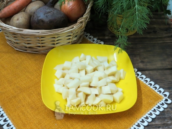 Порезать картофель