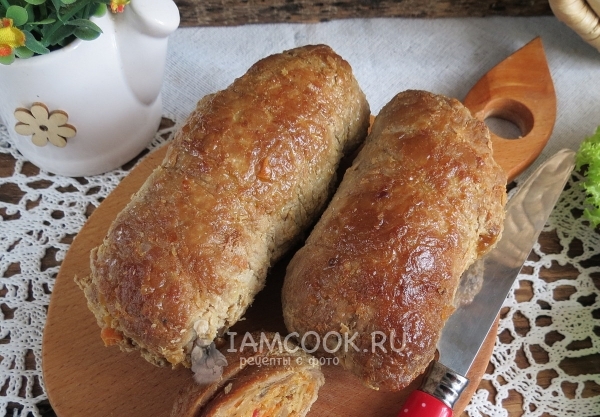Рецепт рулетиков из свинины с начинкой в духовке