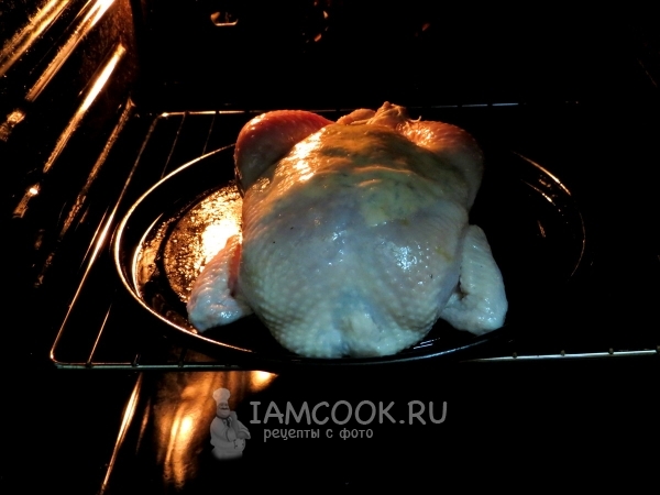 Запечь курицу в духовке