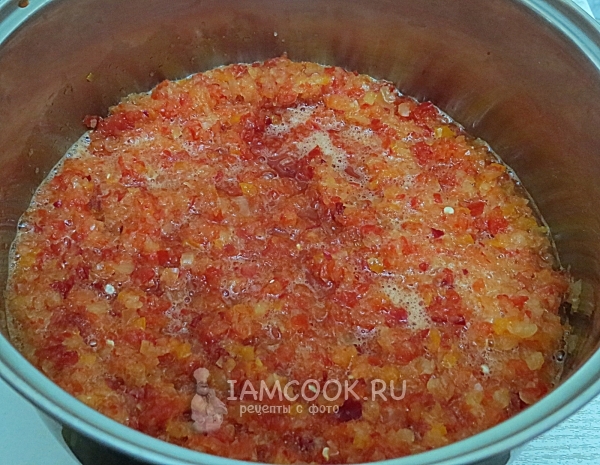 Размешать соус