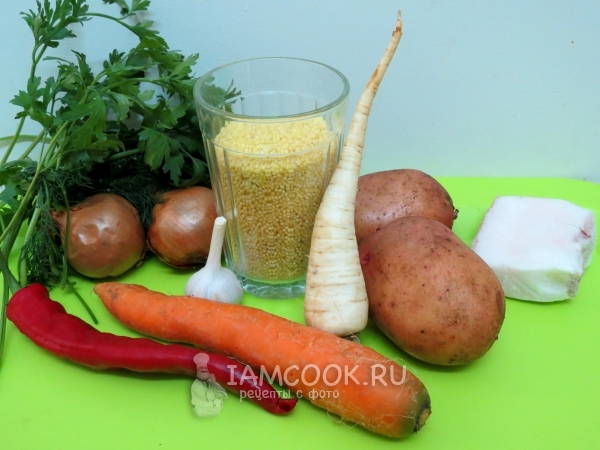 Ингредиенты для партизанского кулеша