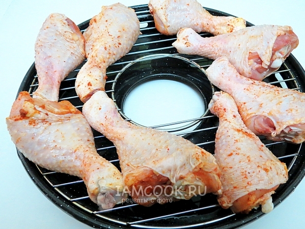 Куриные голени на решетке