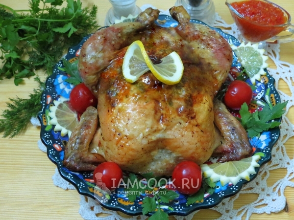 Рецепт курицы с лимоном в духовке