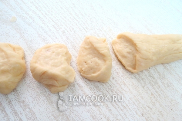 Разделить тесто на части