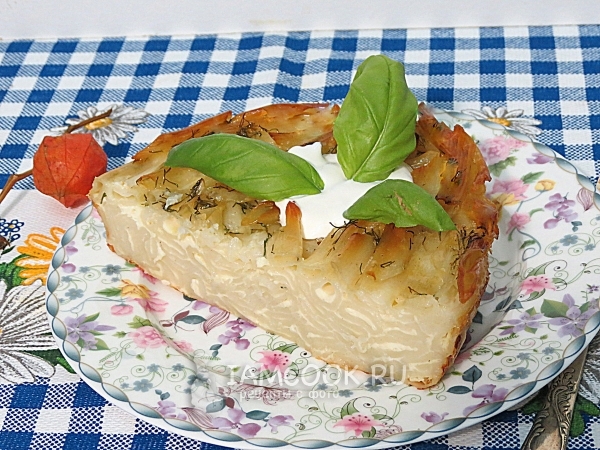 Фото лапшевника из макарон