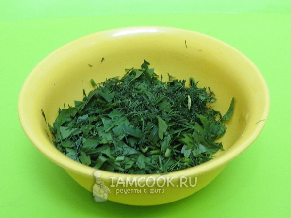 Порезать зелень