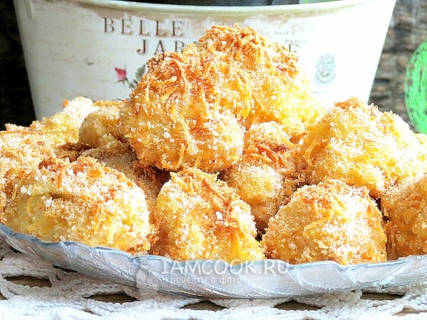 Готовая цветная капуста в сырном кляре в духовке