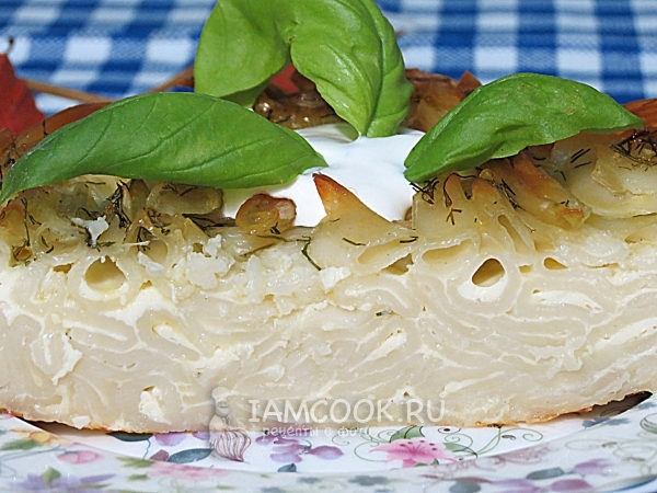 Рецепт лапшевника из макарон