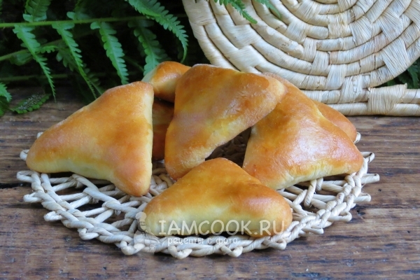 Фото пирожков с капустой и грибами в духовке