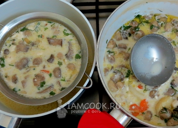 Процедить суп