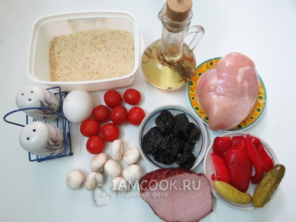 Ингредиенты для фаршированного шашлычка