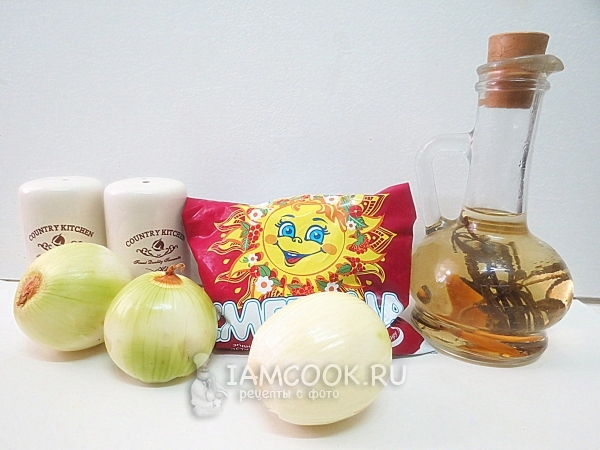 Ингредиенты для лукового соуса
