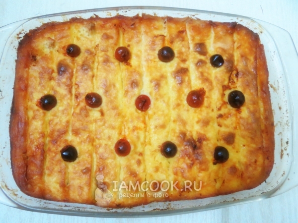 Картофельная запеканка со свиным фаршем и сыром