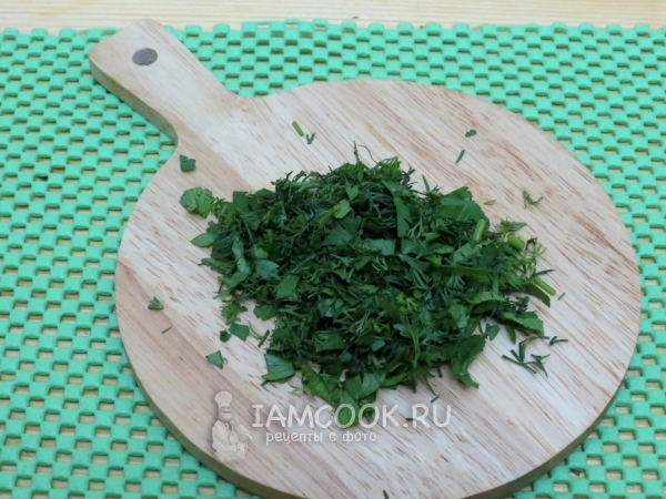 Порезать зелень