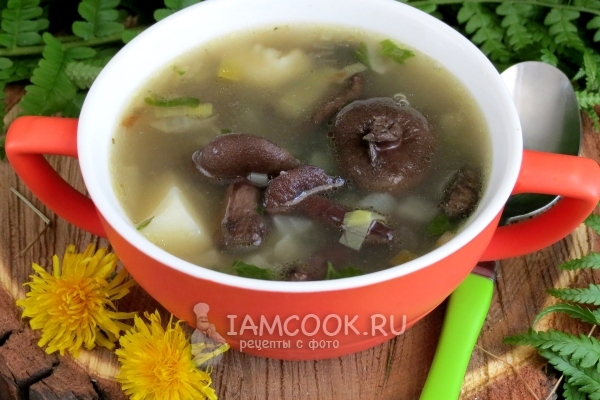 Рецепт постного грибного супа из замороженных грибов