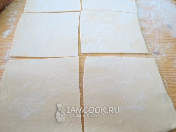 Порезать тесто на квадратики