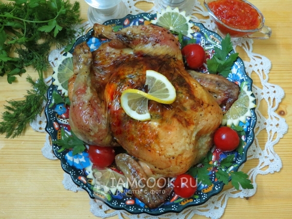 Фото курицы с лимоном в духовке