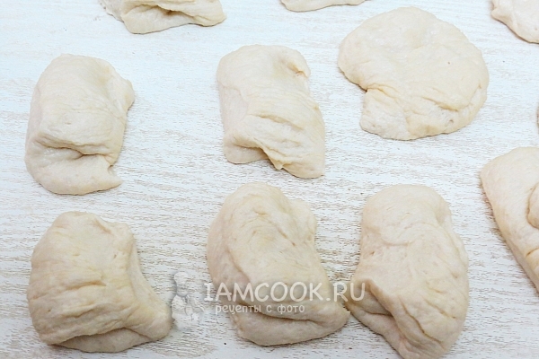 Разделить тесто на части