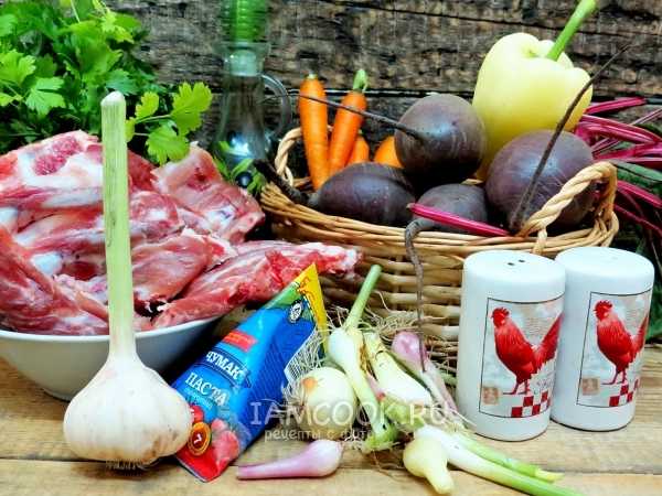 Ингредиенты для польского борща