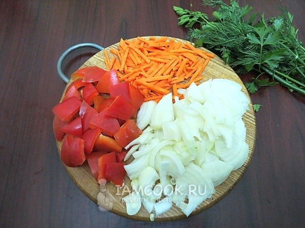 Порезать овощи