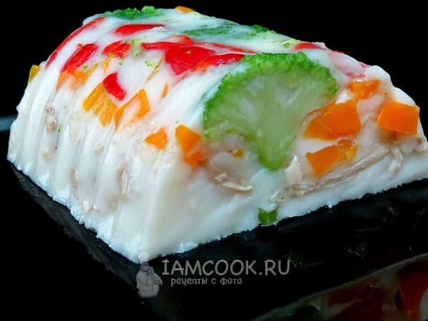 Рецепт заливного из курицы с брокколи