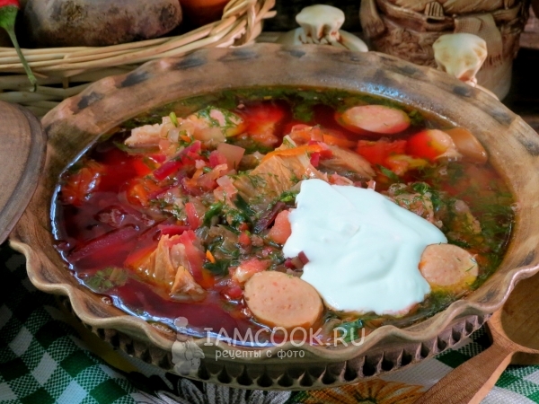 Рецепт борща по-белорусски