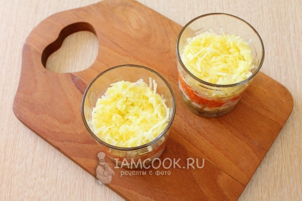 Выложить слой яблока