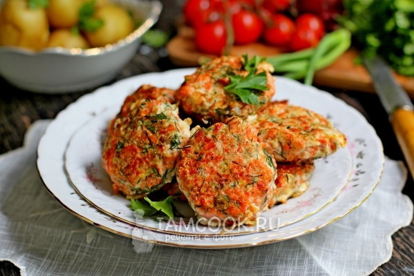 Рецепт рыбных котлет с укропом