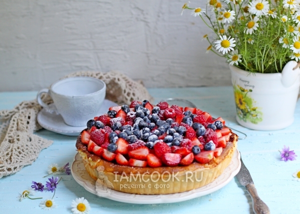 Рецепт пирога с творожно-сметанной начинкой