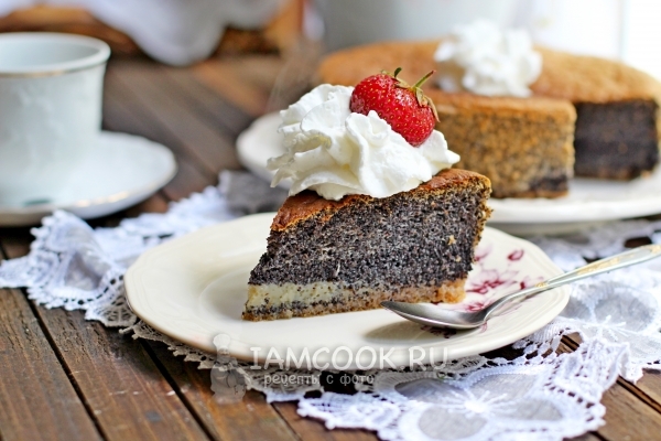 Фото макового пирога без муки