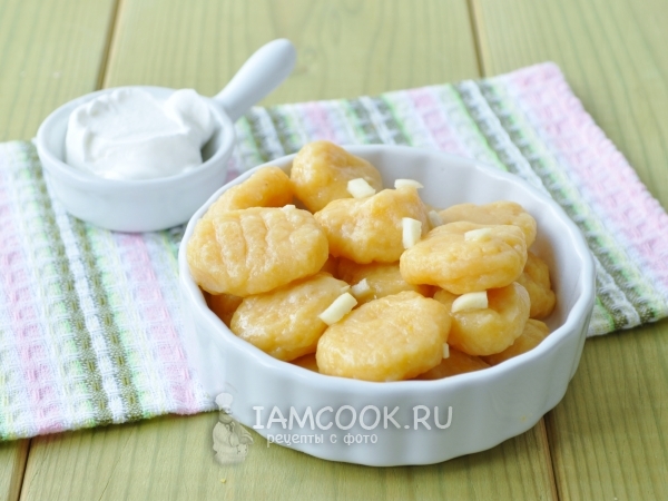 Фото картофельных ньокков с тыквой