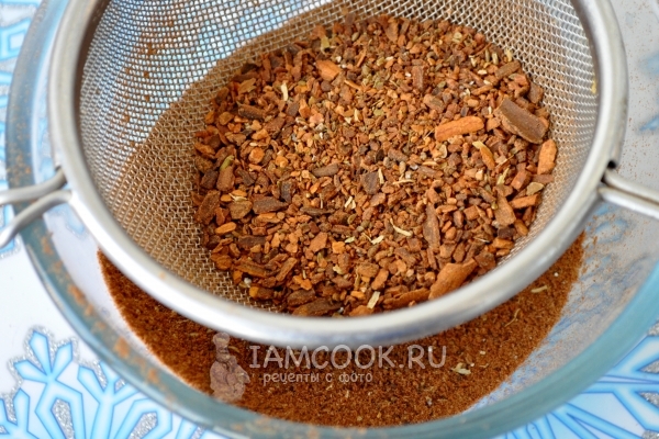 Просеять смесь через сито