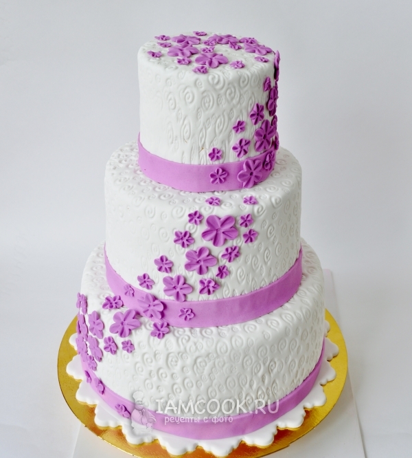 Торт покрытый мастикой