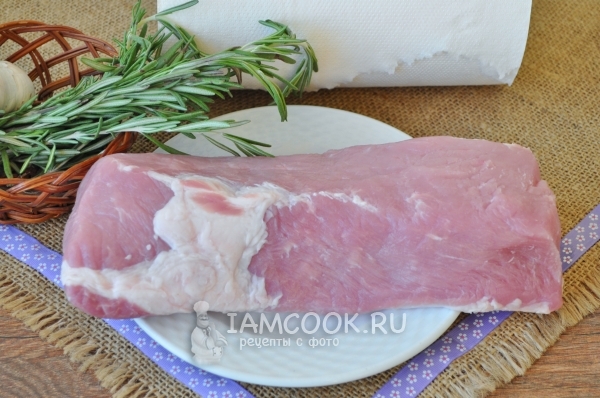 Мясо помыть и обсушить