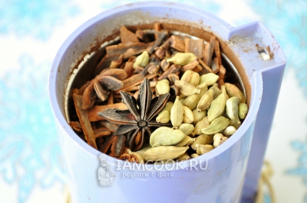 Соединить в кофемолке все ингредиенты