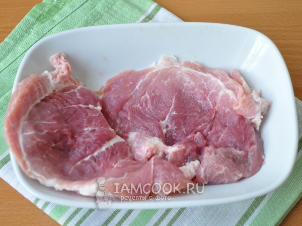 Порезать мясо на куски