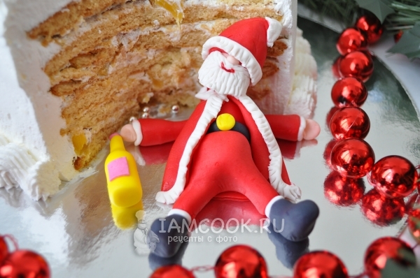 Рецепт медовика с ананасами и сырным кремом